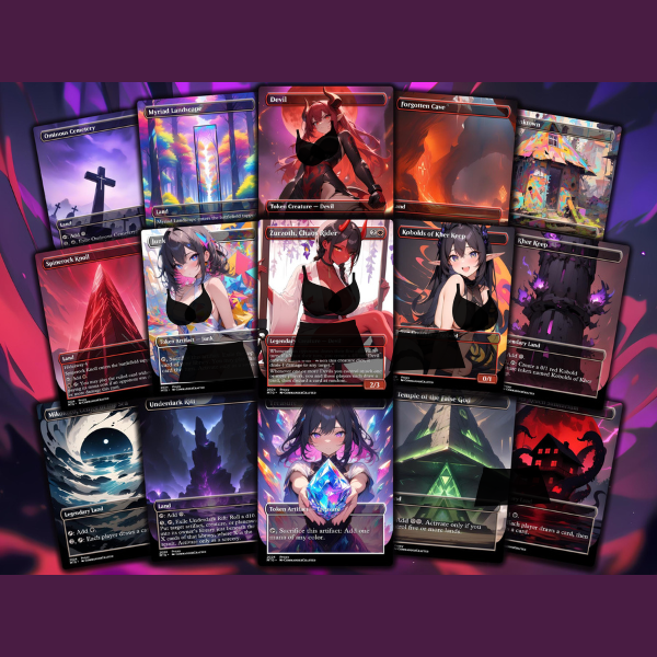 Chaos Commander Deck Zurzoth Custom MTG Cards Premium Proxy Cards Complete EDH Deck Premium Quality