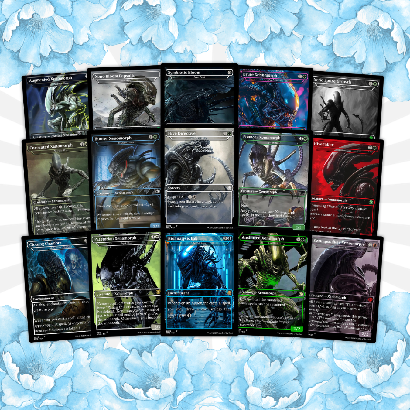 Alien Commander Deck • Alien Mtg Proxy Deck • Mtg Commander Deck • Custom MTG card • Magic The Gathering • Mtg Proxy Commander