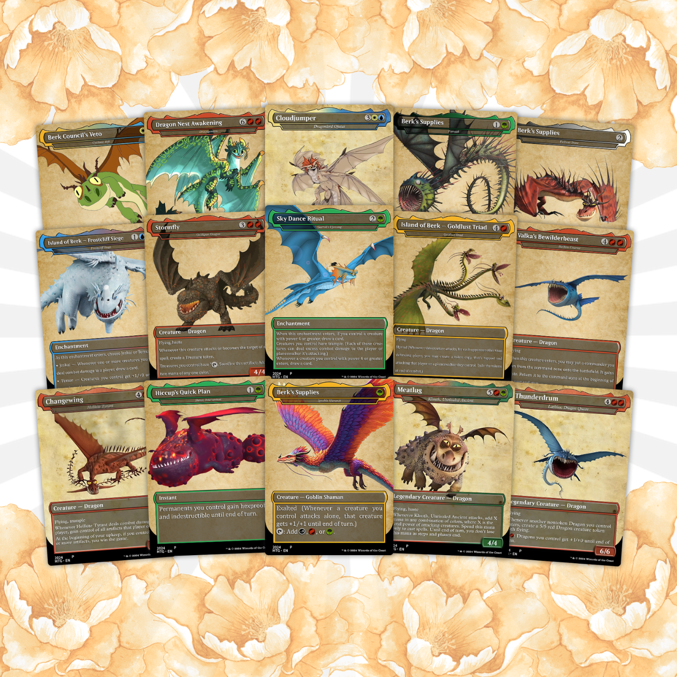How to Train Your Dragon Commander Deck • Fly High with Toothless as Your Commander! • Custom MTG Card • Premium Proxy Card • Gift for Him