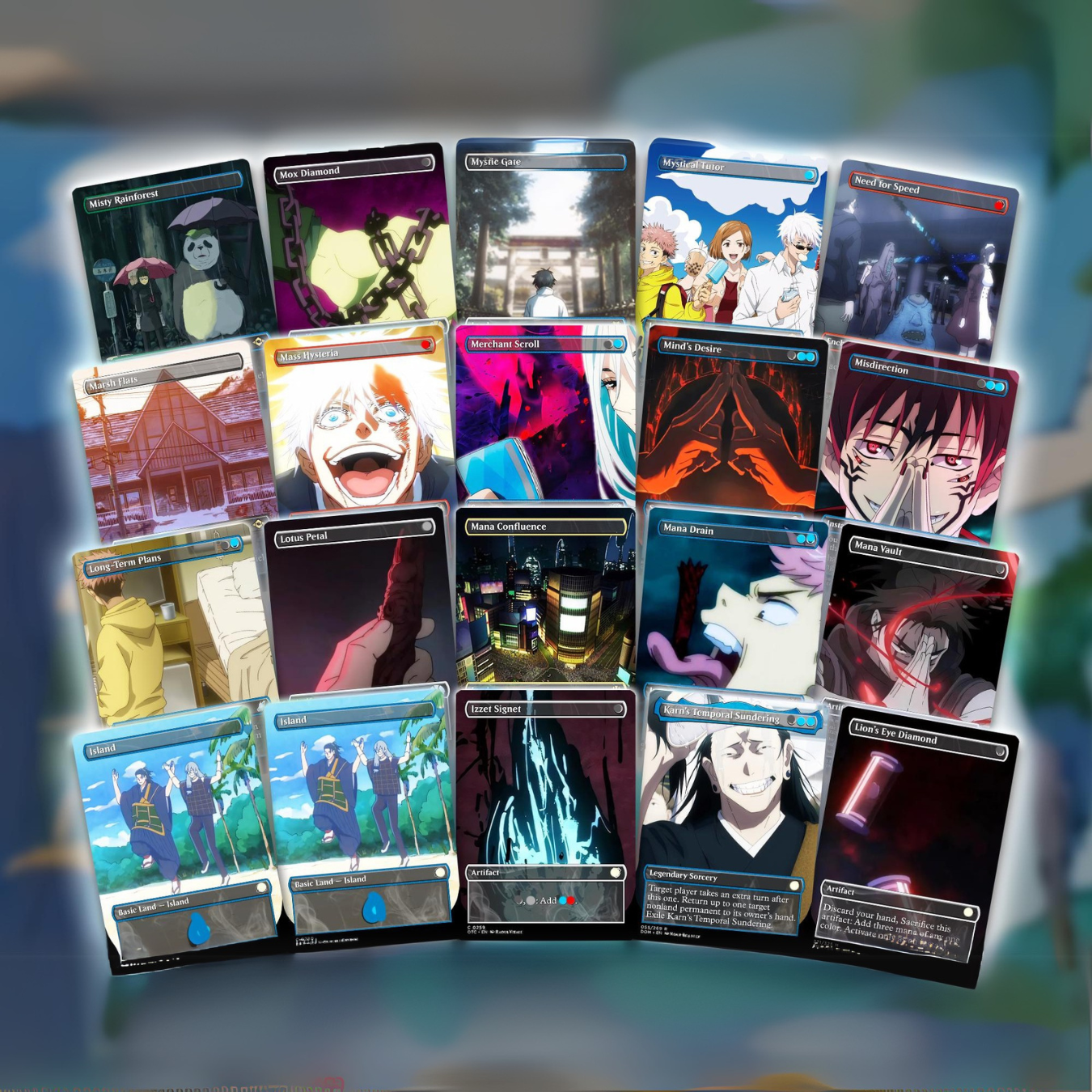Jujutsu Kaisen EDH Commander Deck – Custom Anime-Inspired MTG Proxy Deck