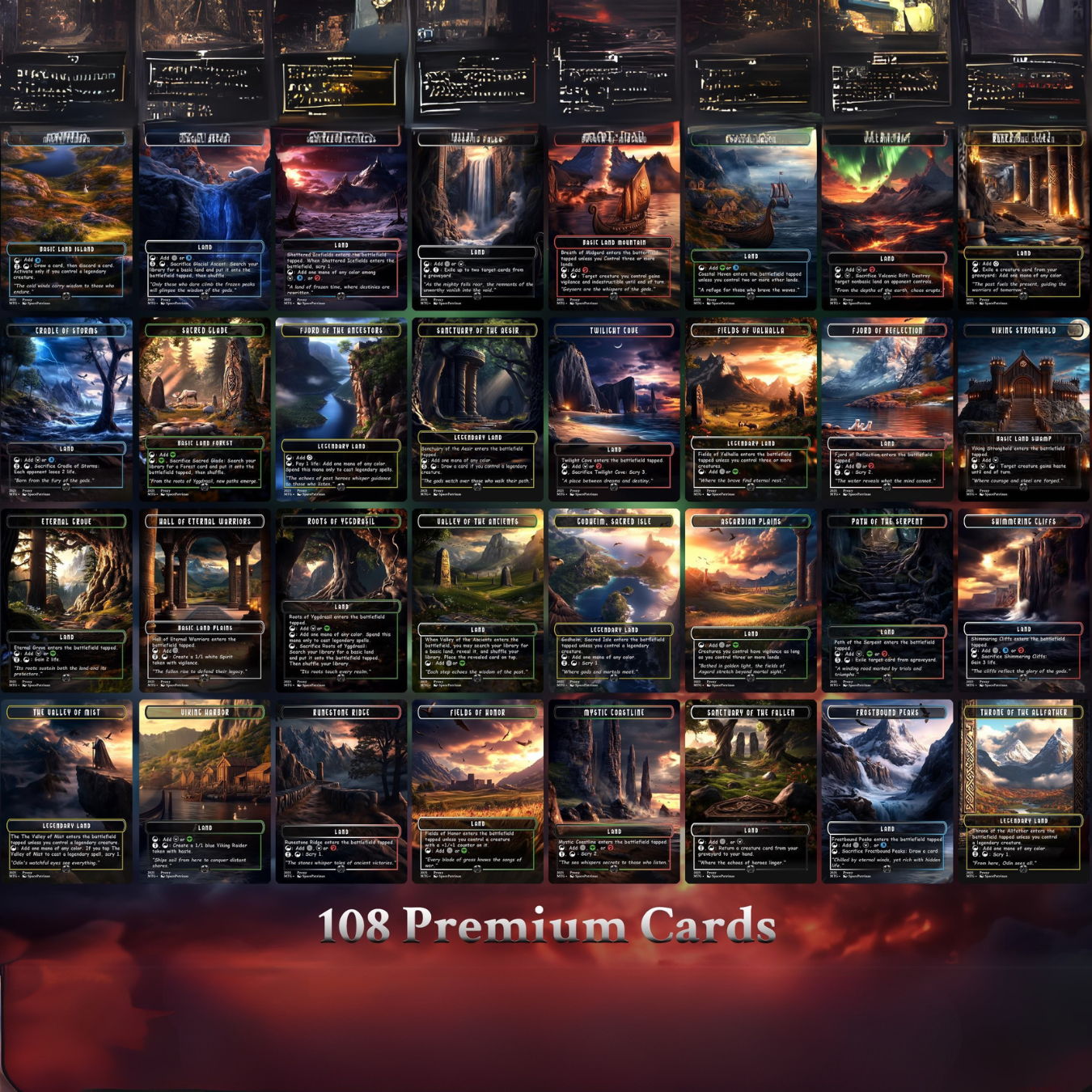 Vikings Commander Deck | 108 Proxy Cards | Viking Deck | TCG Commander Deck | Trading Cards Private Use | Mtg Proxy | DIY Cards | EDH Deck