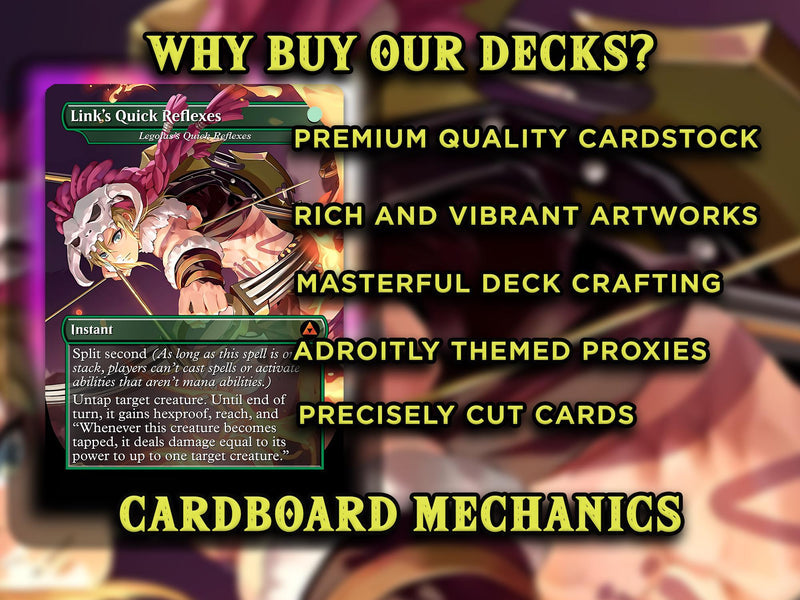 Ultimate Zelda MTG Commander Link EDH Proxy Deck