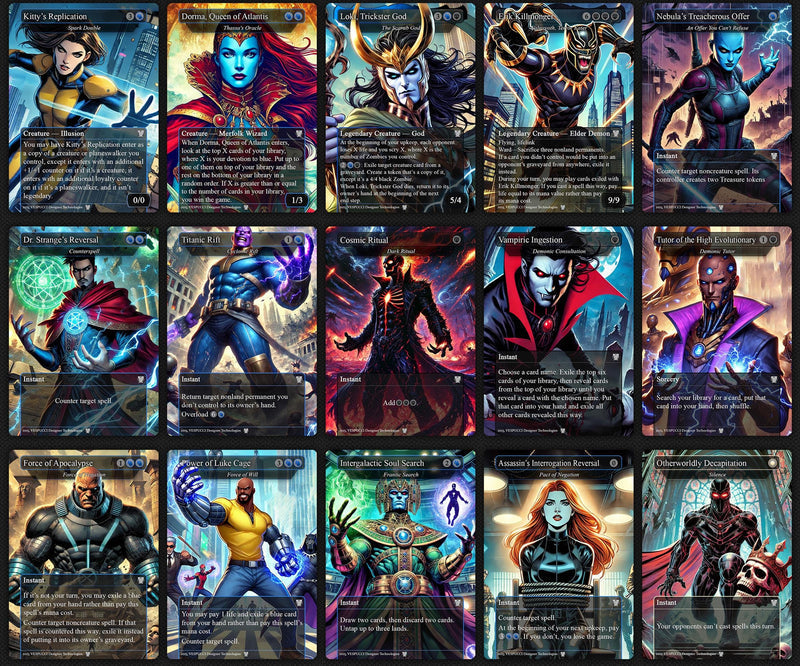 H.a.s.h.a.t.o.n. the S.c.a.r.a.b.'s. Fist EDH Deck, 115 Cards, 15 Sideboard, Includes all major characters, T.h.a.n.o.s. and H.i.g.h. .Evolutionary Themed