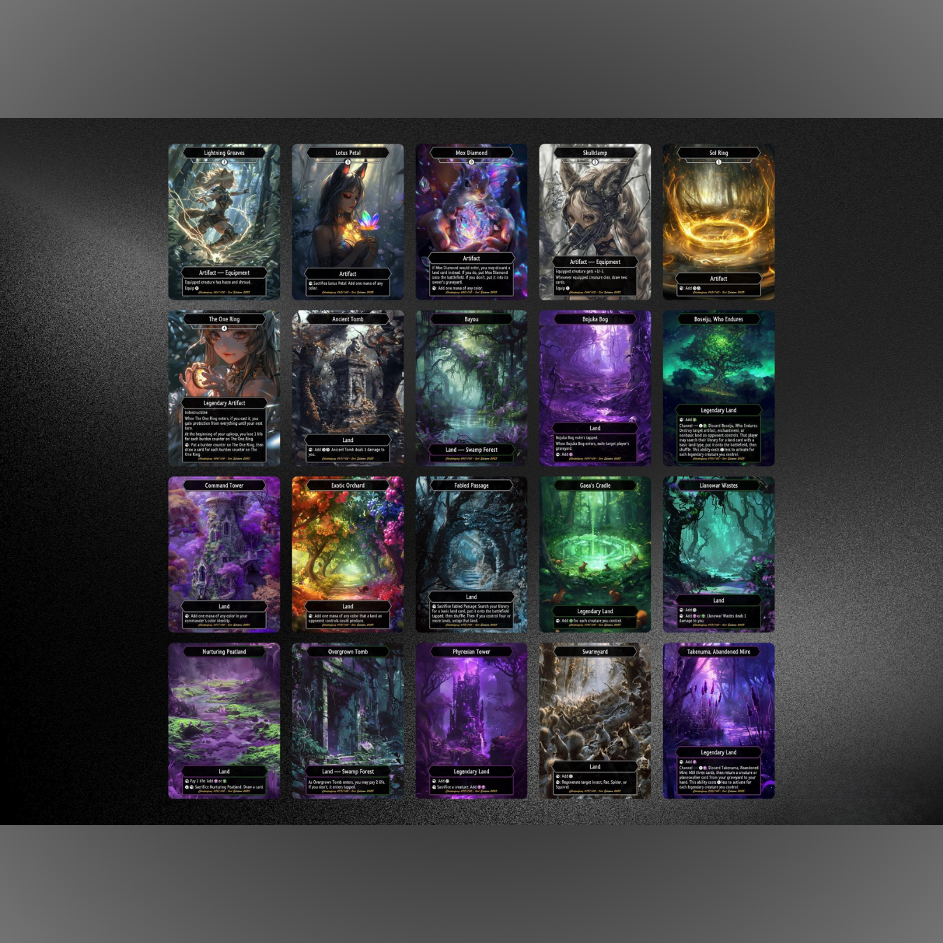 Chatterfang Commander Squirrel Deck – Custom Cards for Casual Play