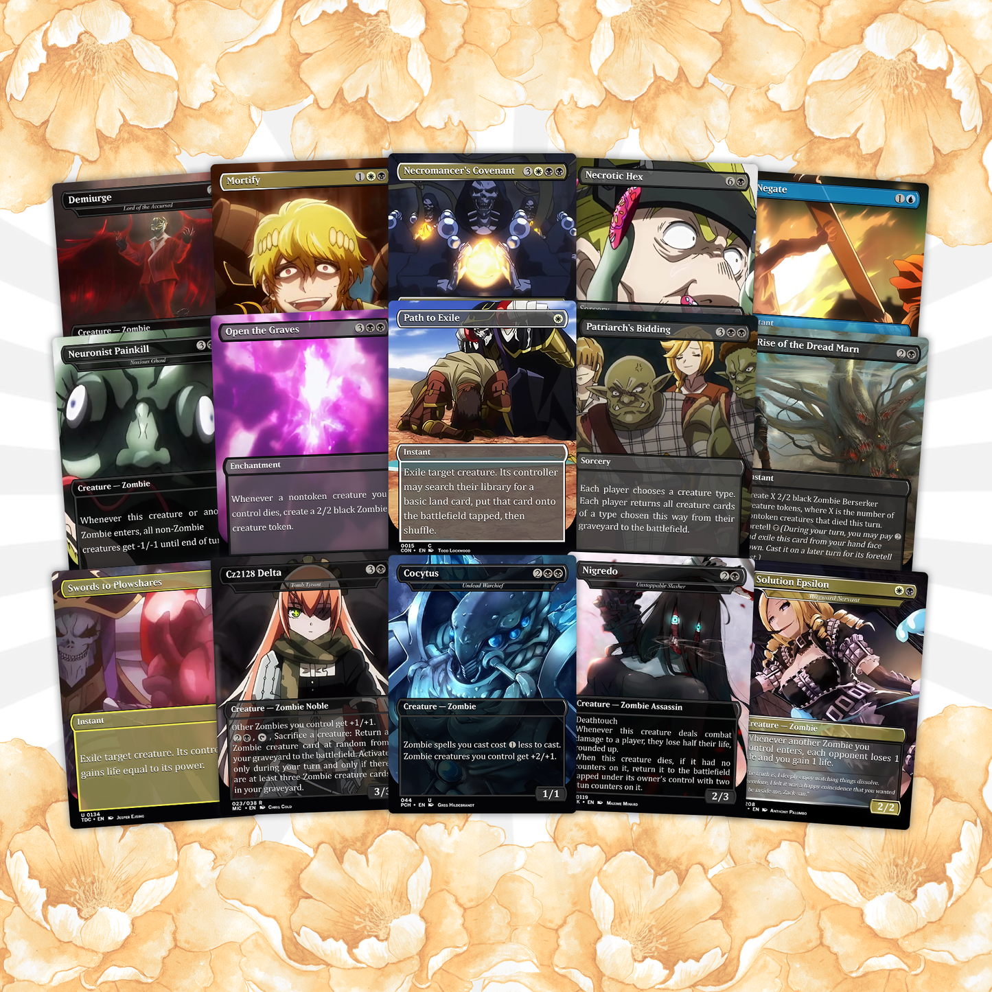 Overlord Zombie Tribal EDH Deck – Custom Anime-Inspired Deck