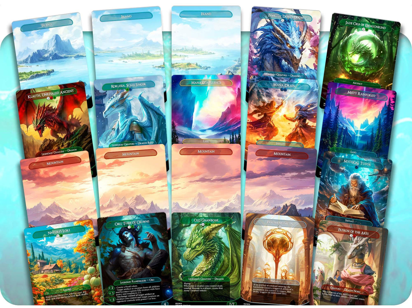 Miirym Dragon Tribal - 100 Proxy Cards - Commander EDH Deck - High Quality Altered Cards - Full ManaFlame Deck