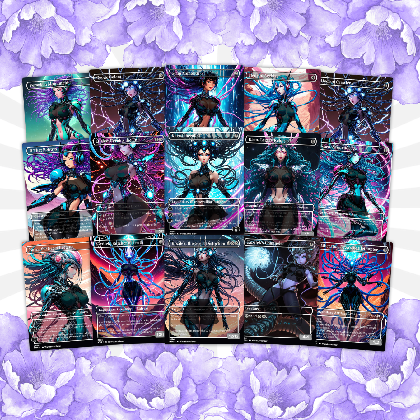 Zhulodok Eldrazi Anime Waifu Proxy Commander Deck Special Edition Custom EDH Deck English High Quality Cards