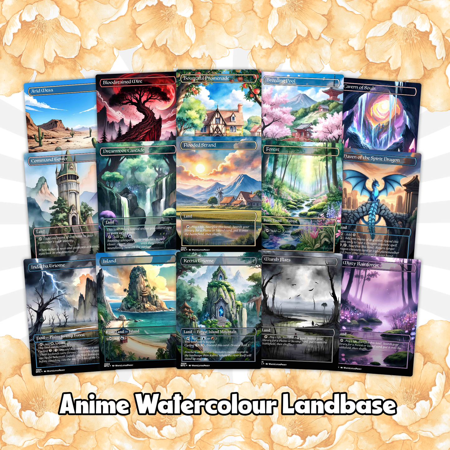 The Ur Dragon Anime Waifu Proxy Commander Deck Custom Proxy EDH Dragon Tribal English High Quality Cards