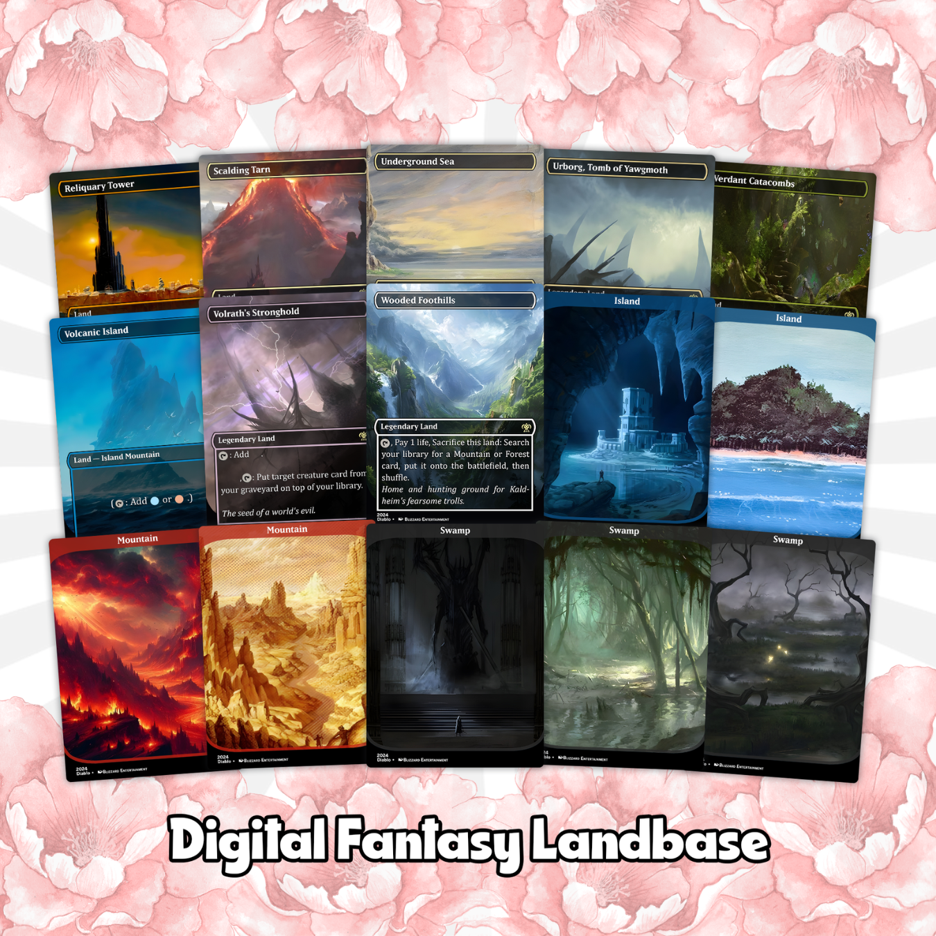 Diablo Themed Commander Deck Proxies, Demon Tribal/Reanimation, High Quality Custom Card Proxy