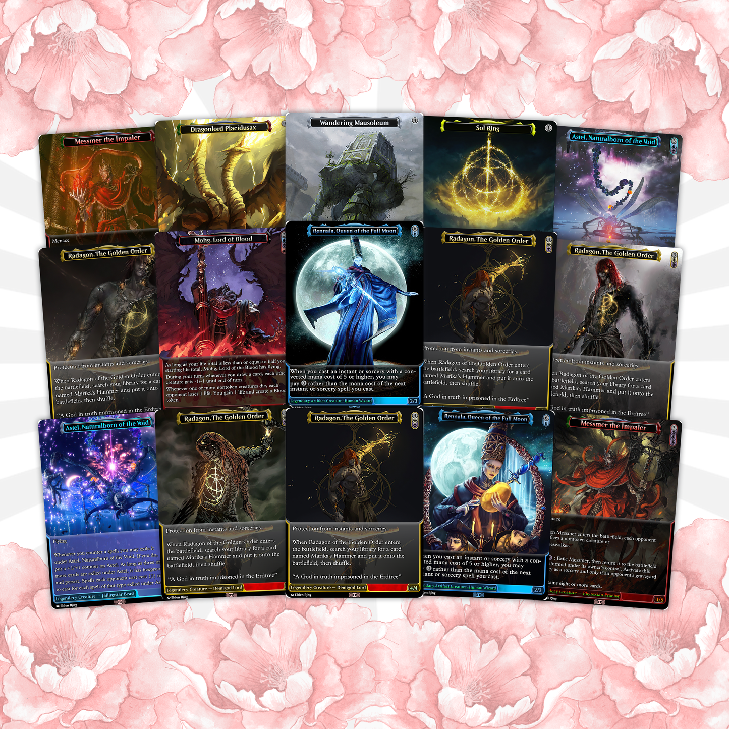 Elden Ring Commander Deck • Elden Ring  Mtg Proxy Deck • Mtg Commander Deck • Custom MTG card • Sidar Jabari of Zhalfir • Mtg Proxy Commander