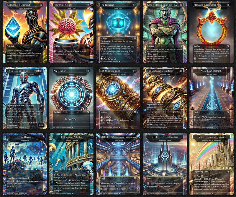 H.a.s.h.a.t.o.n. the S.c.a.r.a.b.'s. Fist EDH Deck, 115 Cards, 15 Sideboard, Includes all major characters, T.h.a.n.o.s. and H.i.g.h. .Evolutionary Themed