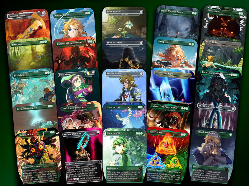 Ultimate Zelda MTG Commander Link EDH Proxy Deck