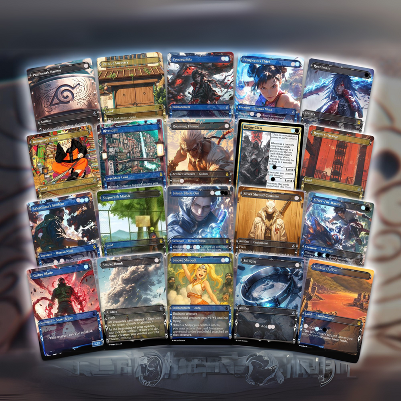 N.a.r.u.t.o N.i.n.j.a Commander Deck – Y.u.r.i.k.o R.e.i.m.a.g.i.n.e.d | F.a.s.t & S.n.e.a.k.y N.i.n.j.u.t.s.u EDH P.r.o.x.y