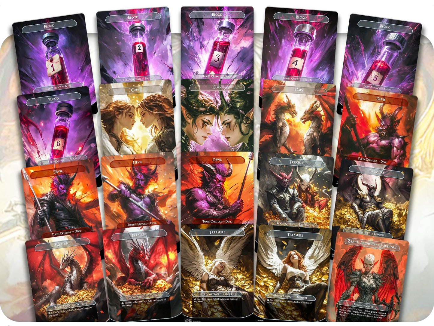 Kaalia Big Creatures - 120 Proxy Cards - Commander EDH Deck - High Quality Altered Cards - Full ManaFlame Deck