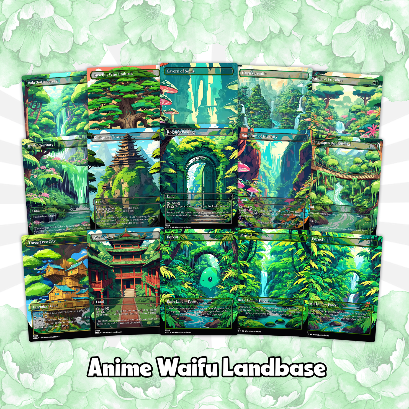 Ooze Tribal / Slime Storm Anime Style Waifu Proxy Commander Deck Special Edition Custom MTG EDH Deck English High Quality Cards
