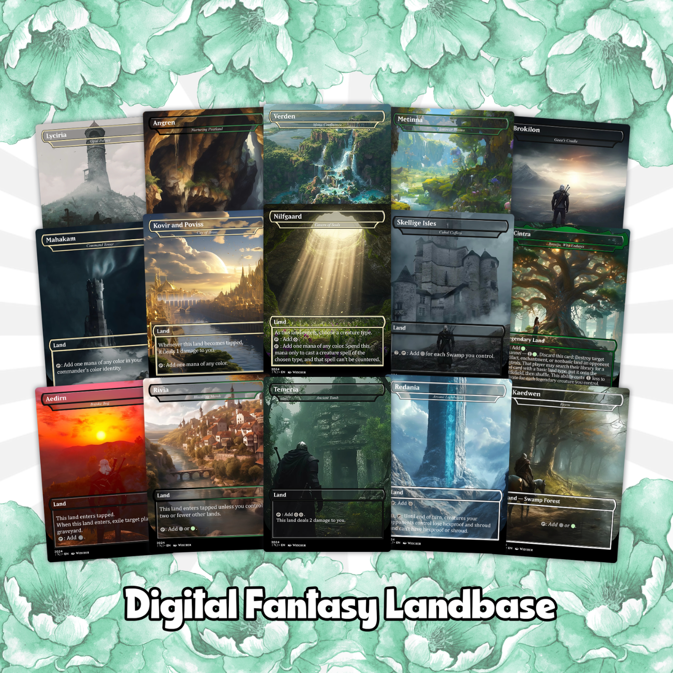 Witcher Themed Commander Deck, Golgari Control/Death Triggers, 110+ cards EDH Deck Premium Quality Proxy