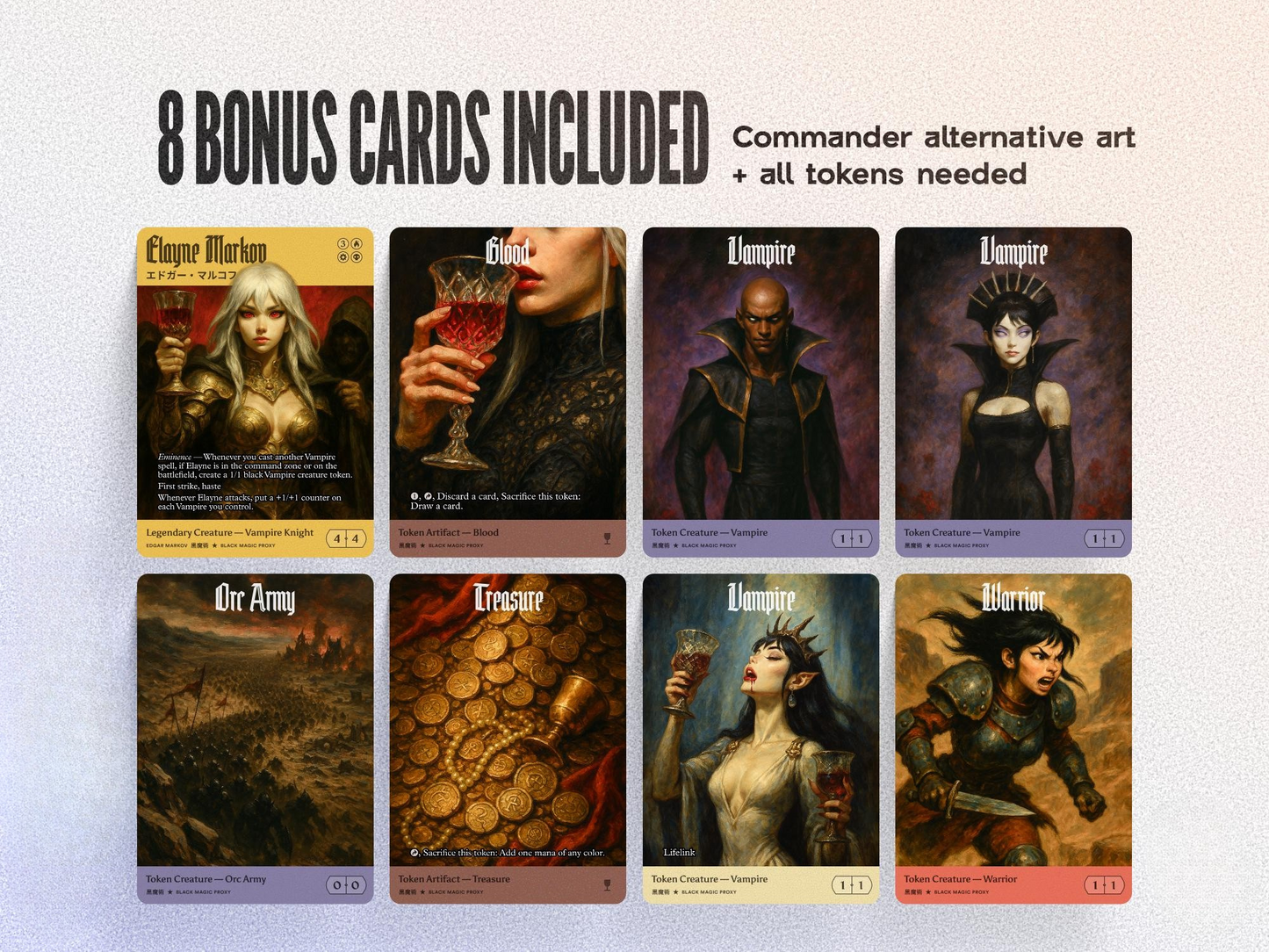 Vampire Aristocrats cEDH Commander Deck — 100+ Custom Art Playtest Cards for Commander EDH