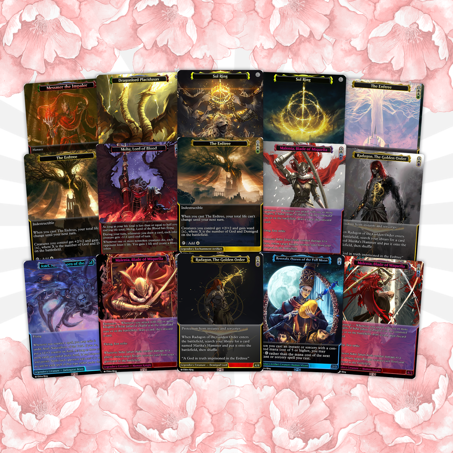 Elden Ring Commander Deck • Elden Ring  Mtg Proxy Deck • Mtg Commander Deck • Custom MTG card • Sidar Jabari of Zhalfir • Mtg Proxy Commander