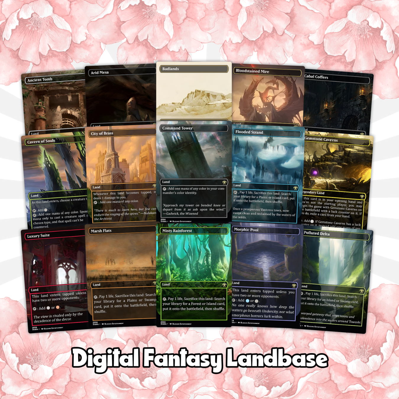 Diablo Themed Commander Deck Proxies, Demon Tribal/Reanimation, High Quality Custom Card Proxy