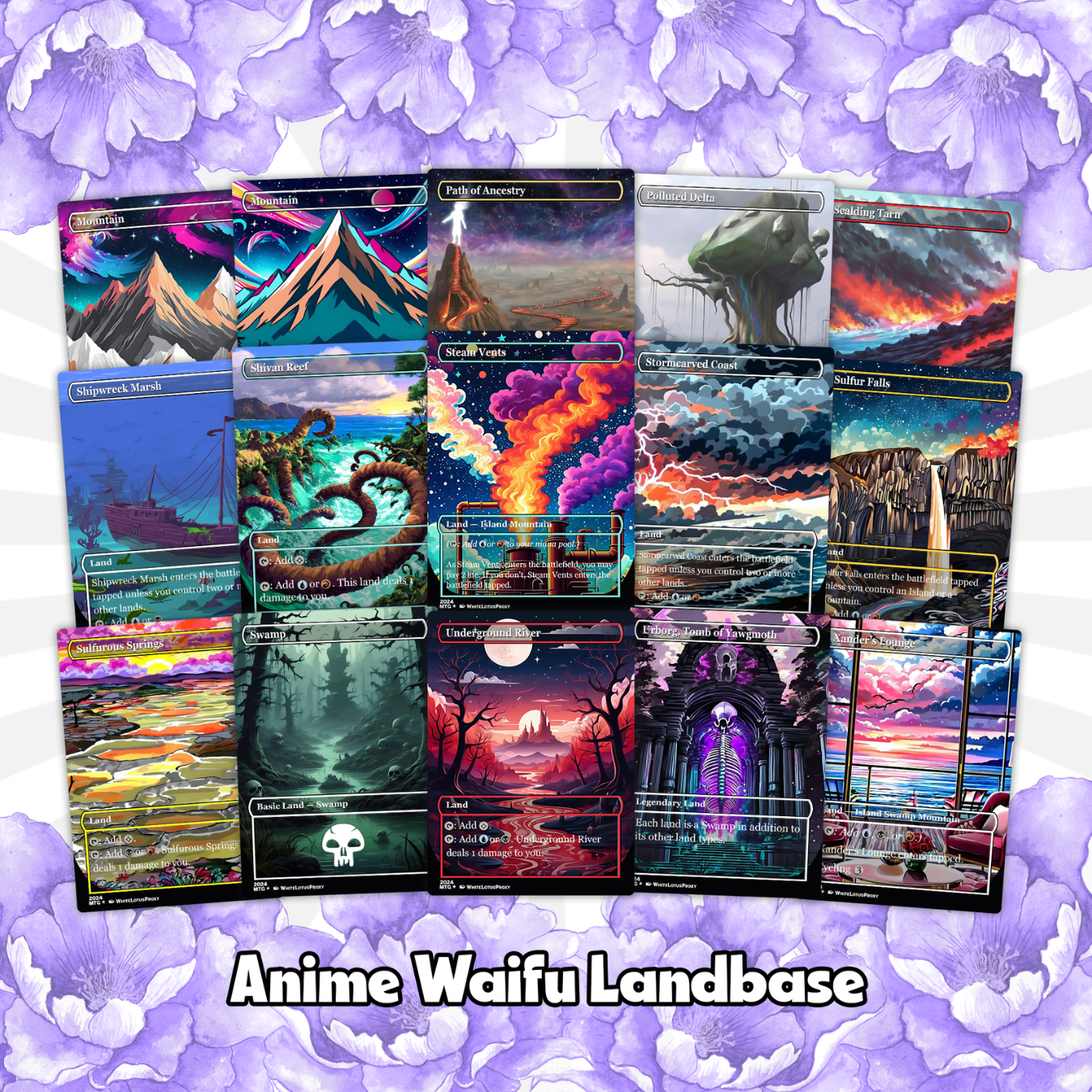 Demon Tribal Anime Style Waifu Proxy Commander Deck Special Edition Custom MTG EDH Deck English High Quality Cards