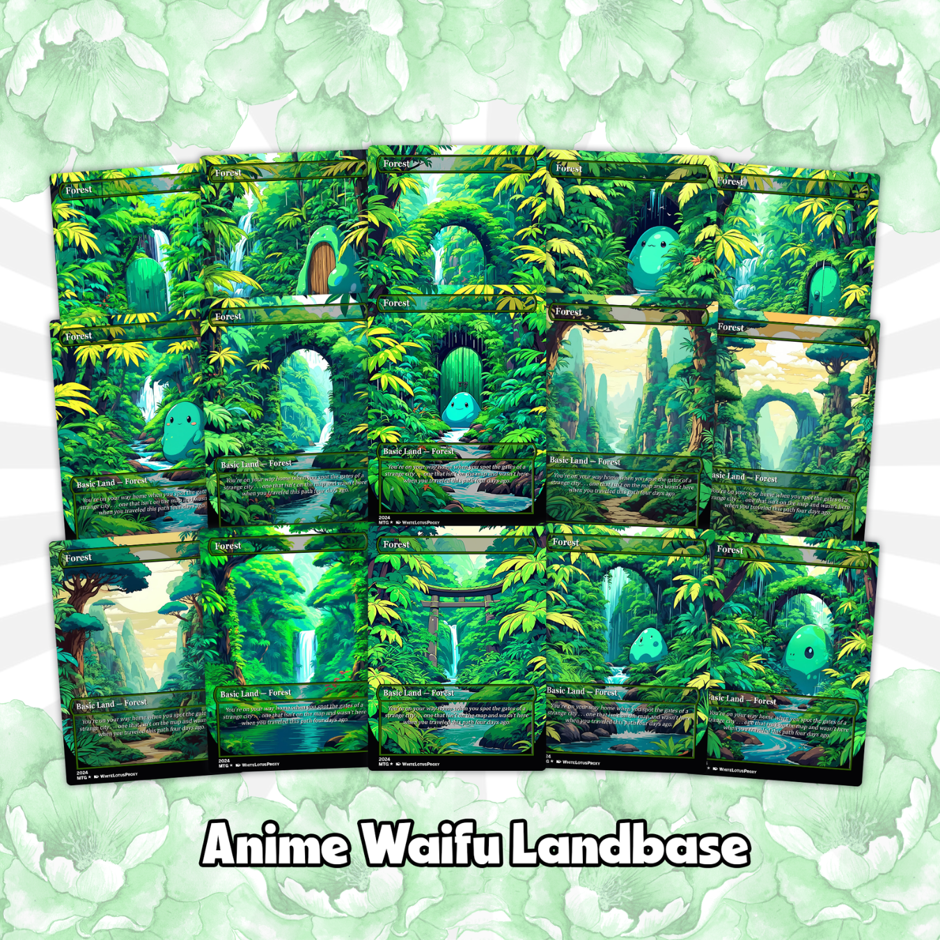 Ooze Tribal / Slime Storm Anime Style Waifu Proxy Commander Deck Special Edition Custom MTG EDH Deck English High Quality Cards