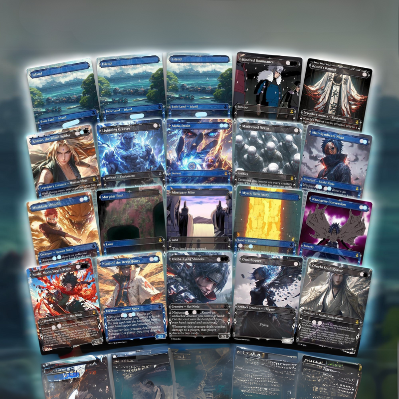 N.a.r.u.t.o N.i.n.j.a Commander Deck – Y.u.r.i.k.o R.e.i.m.a.g.i.n.e.d | F.a.s.t & S.n.e.a.k.y N.i.n.j.u.t.s.u EDH P.r.o.x.y