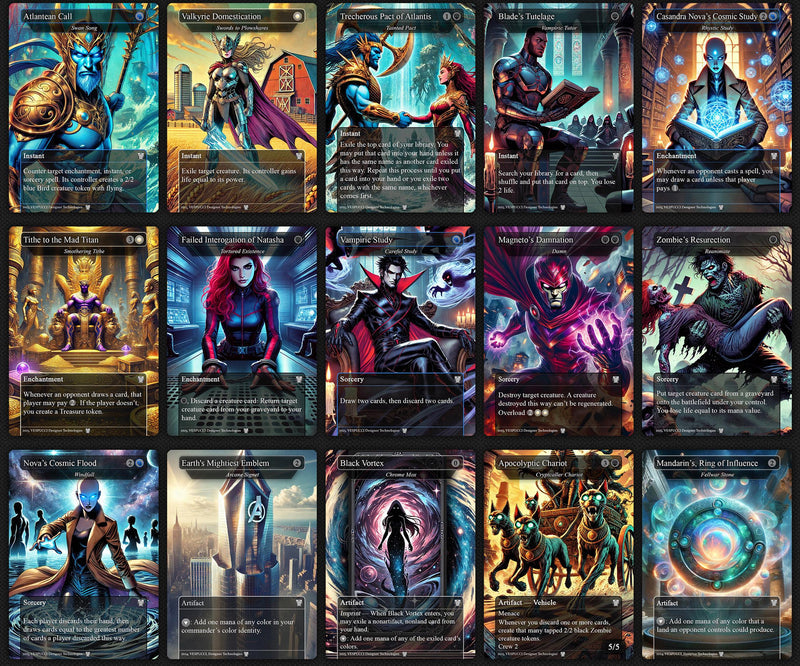 H.a.s.h.a.t.o.n. the S.c.a.r.a.b.'s. Fist EDH Deck, 115 Cards, 15 Sideboard, Includes all major characters, T.h.a.n.o.s. and H.i.g.h. .Evolutionary Themed