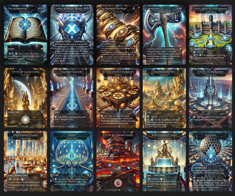 C.a.p.t.a.i.n A.m.e.r.i.c.a EDH Deck, 113 Cards, 13 Sideboard, Includes all major characters, C.a.p.t.a.i.n A.m.e.r.i.c.a Equipment Deck, Custom P.r.o.x.i.es