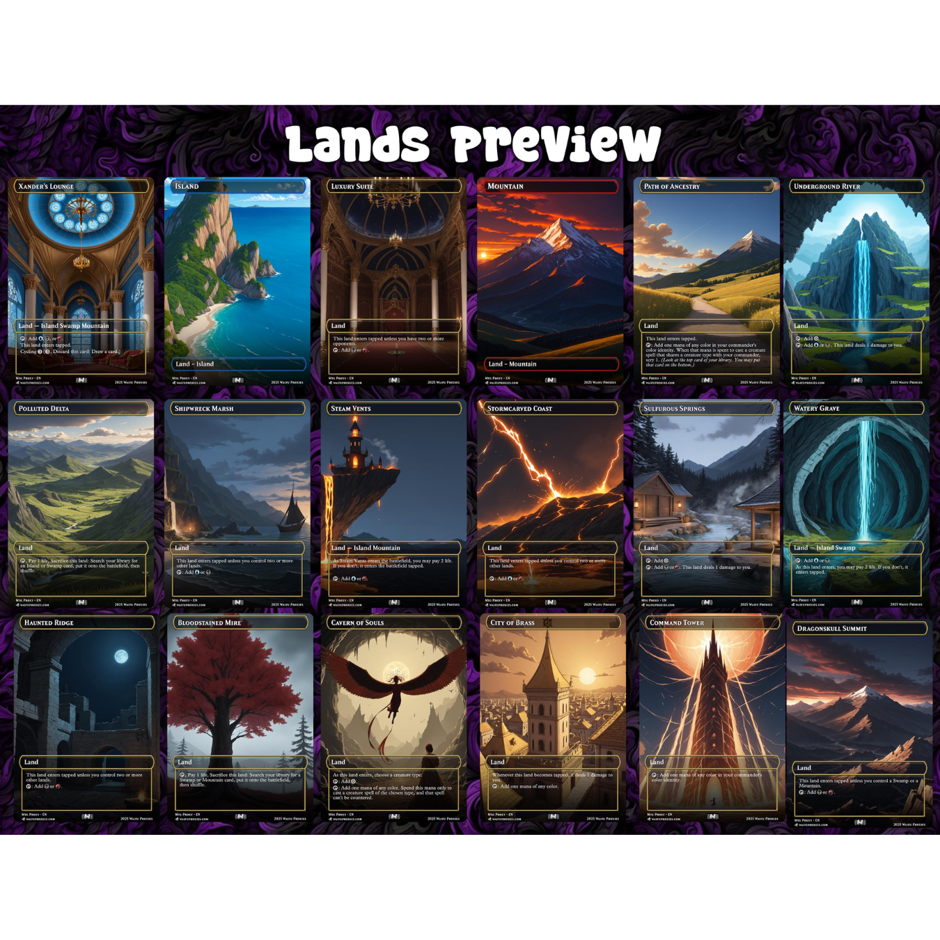 Curse Tribal Deck | MTG Proxies | 152 Cards for Casual & Competitive Play | Anime Waifu Art | Curse Tribal