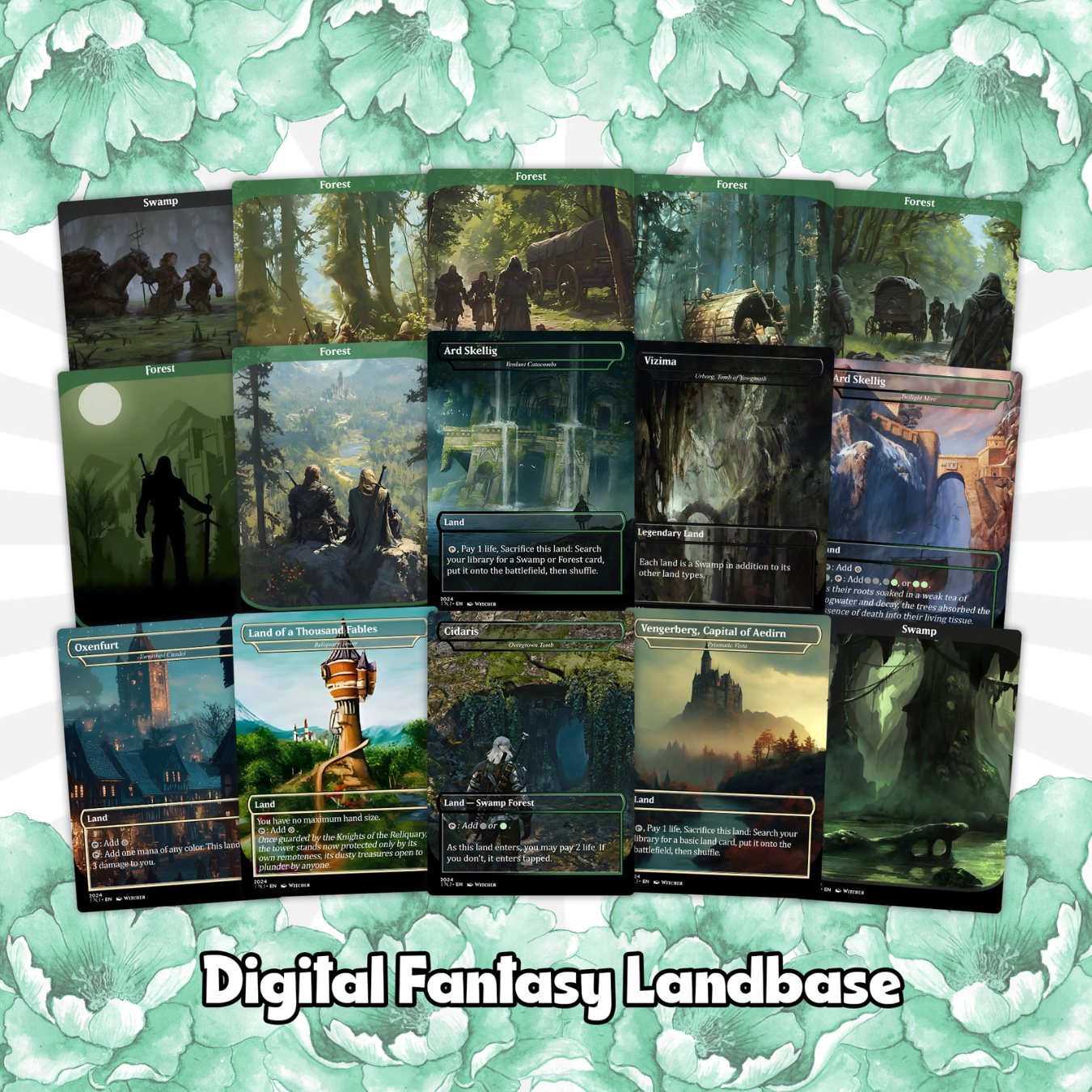 Witcher Themed Commander Deck, Golgari Control/Death Triggers, 110+ cards EDH Deck Premium Quality Proxy