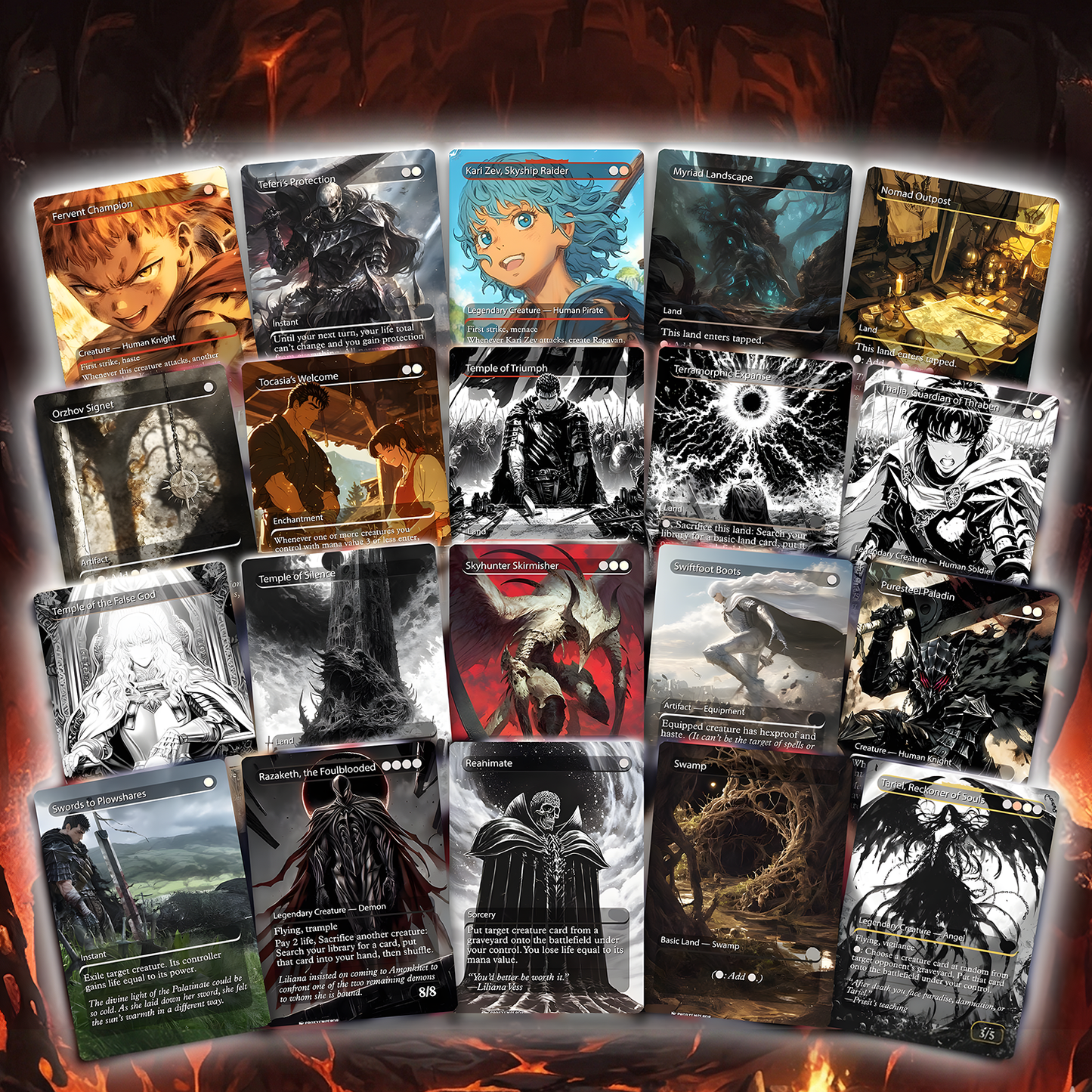 Berserk Fan Deck – Isshin Commander Deck - Anime Proxy – EDH 100+ Cards – Custom Fan Deck