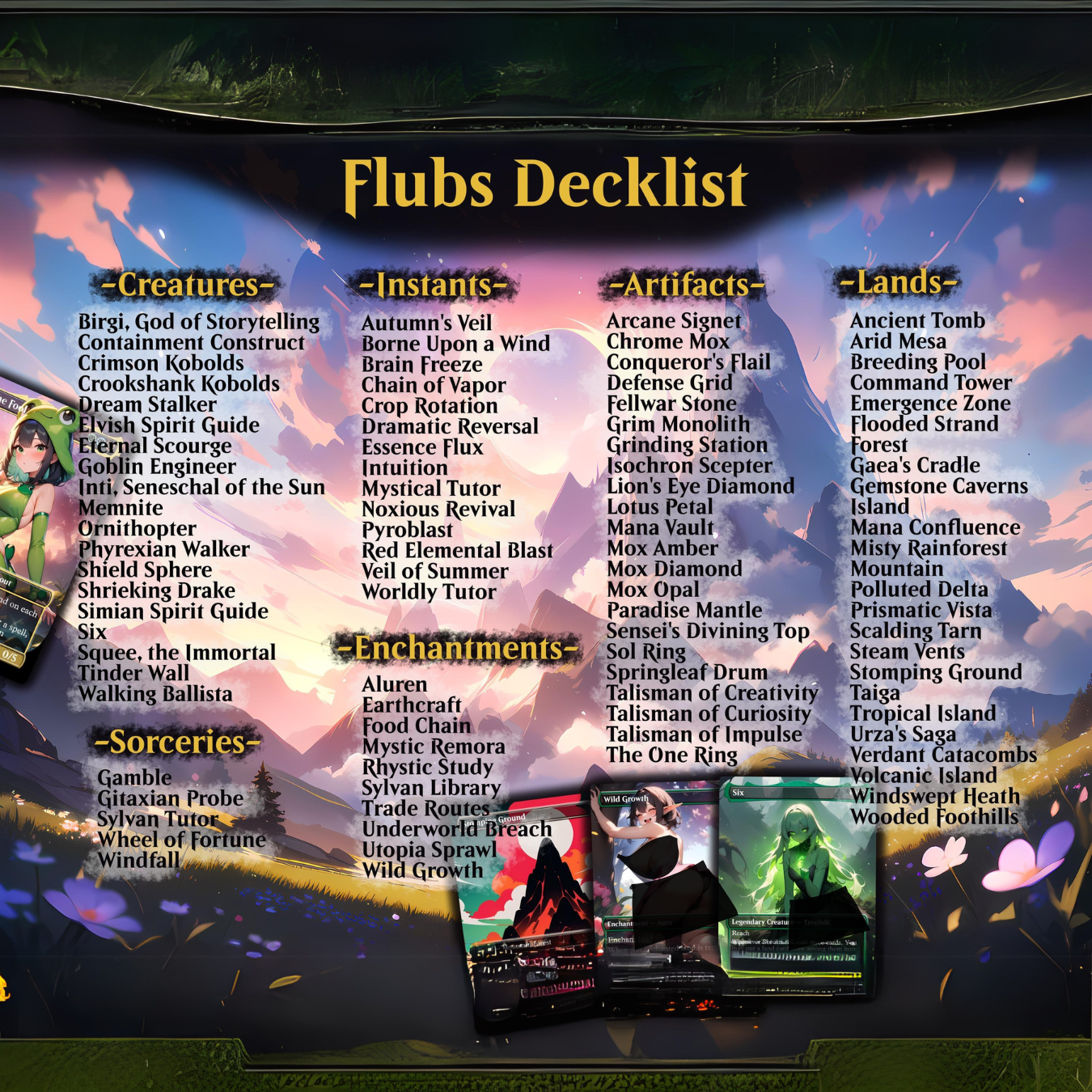 Flubs Commander Deck Flubs, the Fool CEDH Custom MTG Cards, Proxy Cards, Complete EDH Deck, Premium Quality