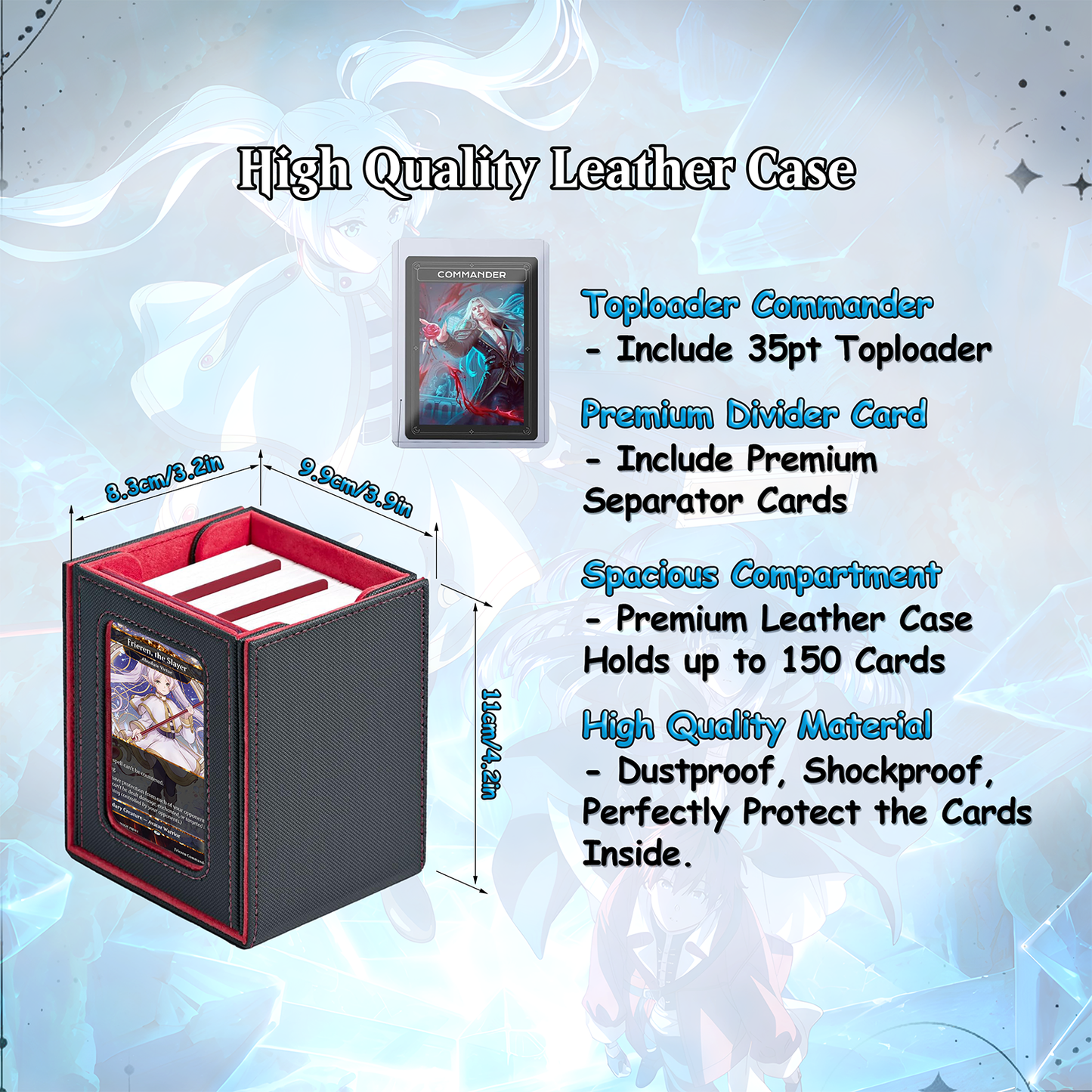 Frieren the Slayer Theme / Absolute Virtue Commander Deck / Premium Paper Proxy Deck / 100 cards + tokens / Pillowfort Theme Bracket 4 EDH Magic Deck