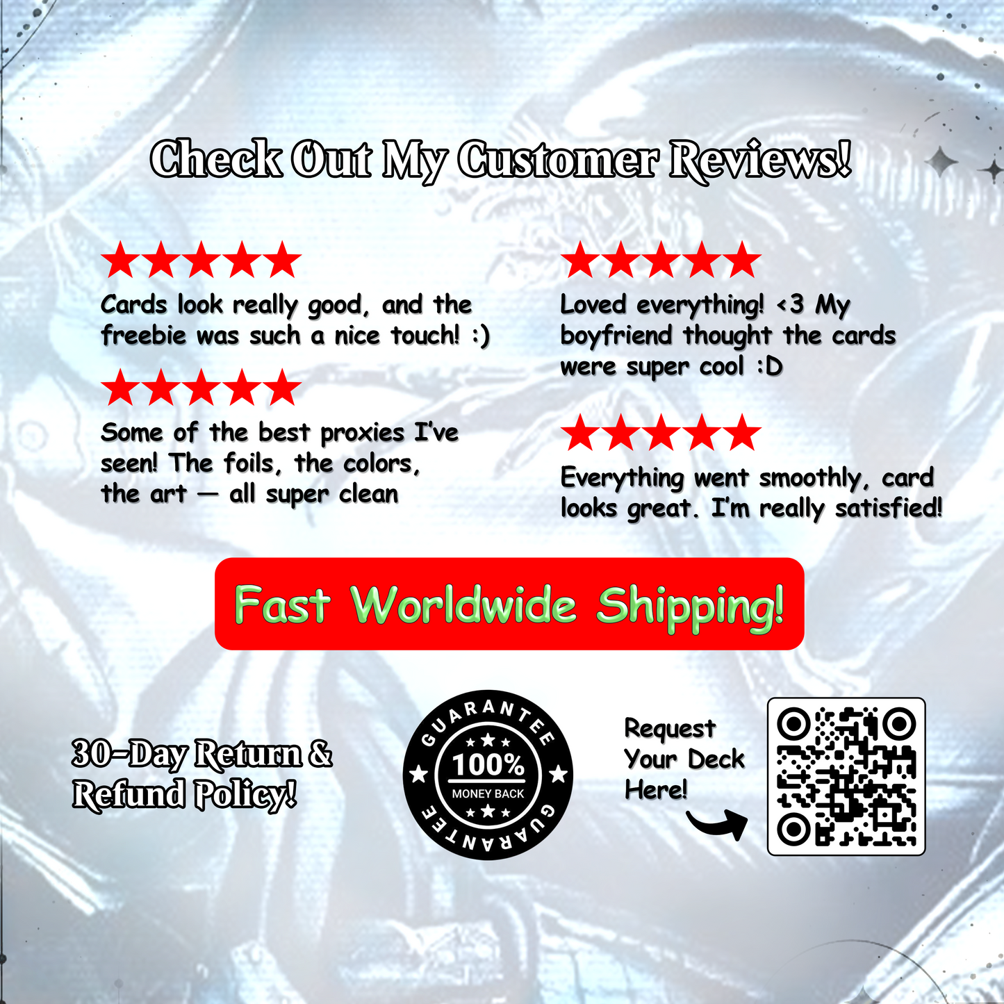 Alien Commander cEDH Deck - Alien Commander Magic Commander - Magic Proxy Deck with 170+ Unique Cards - Custom Cards MTG Proxy for Casual Play