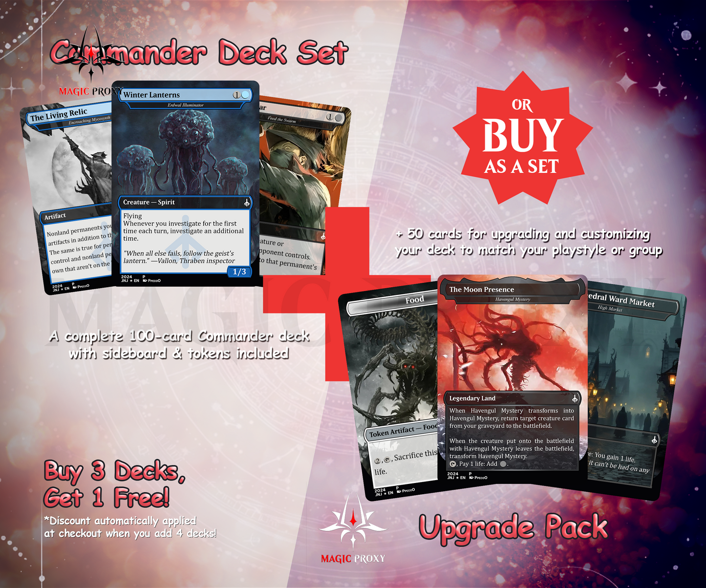 Bloodborne Commander cEDH Deck - Bloodborne Commander Magic Commander - Magic Proxy Deck with 150+ Unique Cards - Custom Cards MTG Proxy for Casual Play