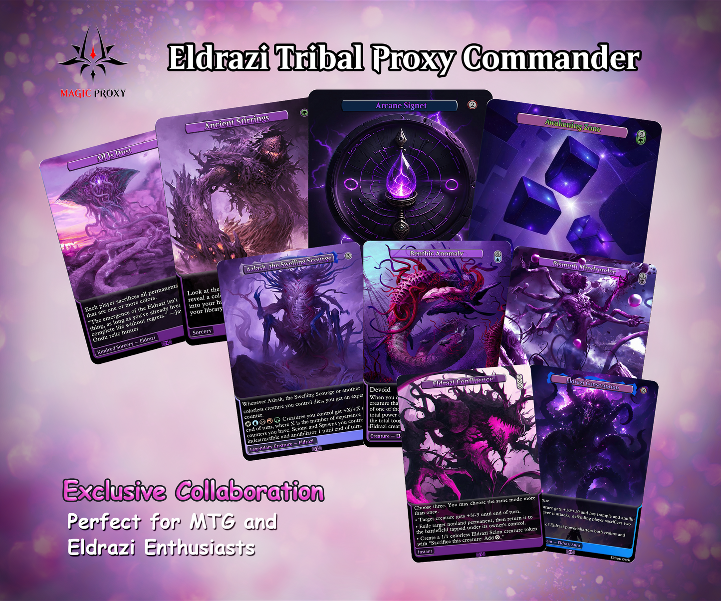 Eldrazi Tribal Commander cEDH Deck - Eldrazi Tribal Commander Magic Commander - Magic Proxy Deck with 160+ Unique Cards - Custom Cards MTG Proxy for Casual Play