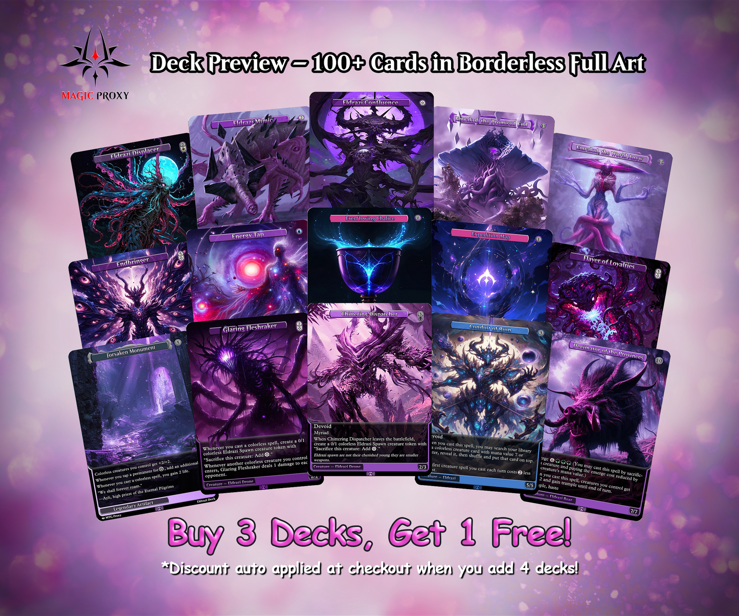 Eldrazi Tribal Commander cEDH Deck - Eldrazi Tribal Commander Magic Commander - Magic Proxy Deck with 160+ Unique Cards - Custom Cards MTG Proxy for Casual Play