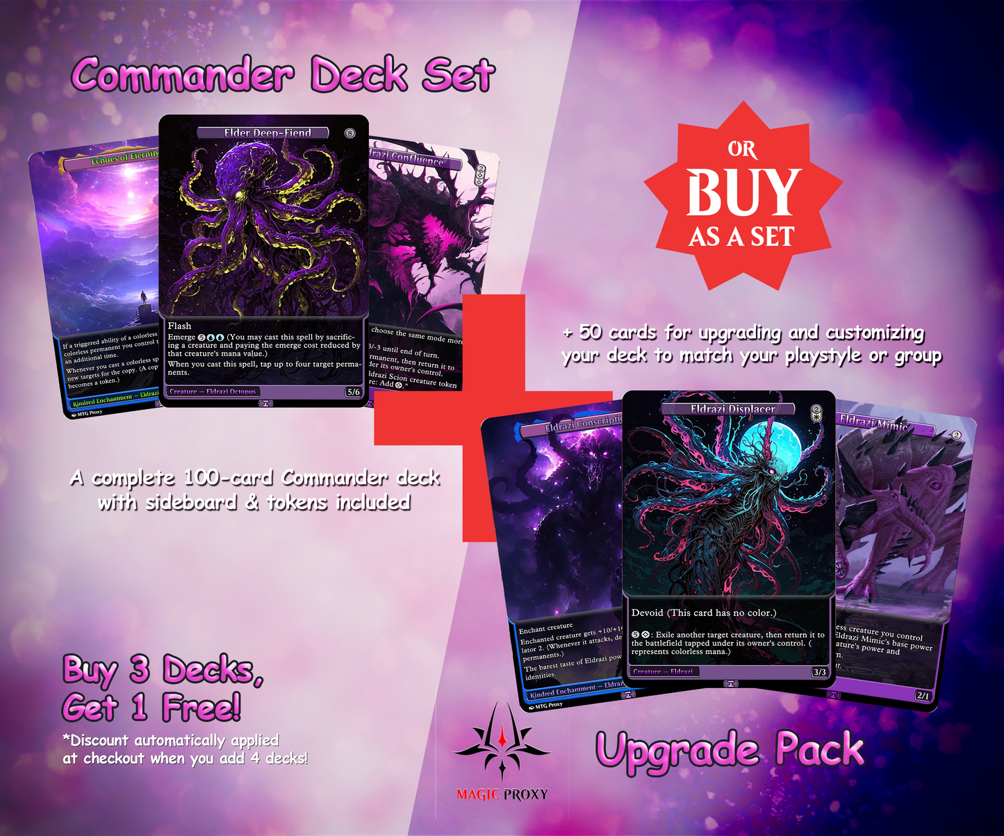 Eldrazi Tribal Commander cEDH Deck - Eldrazi Tribal Commander Magic Commander - Magic Proxy Deck with 160+ Unique Cards - Custom Cards MTG Proxy for Casual Play