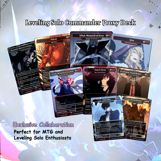 Solo Leveling cEDH Deck - Solo Leveling Magic Commander - Magic Proxy Deck with 160+ Unique Cards - Custom Cards MTG Proxy for Casual Play