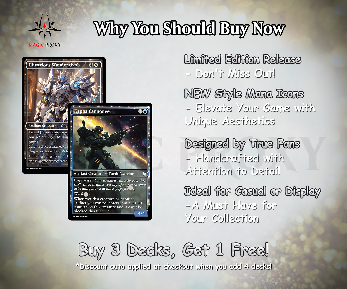 Mendicant Core Commander cEDH Deck - Mendicant Core Commander Magic Commander - Magic Proxy Deck with 160+ Unique Cards - Custom Cards MTG Proxy for Casual Play