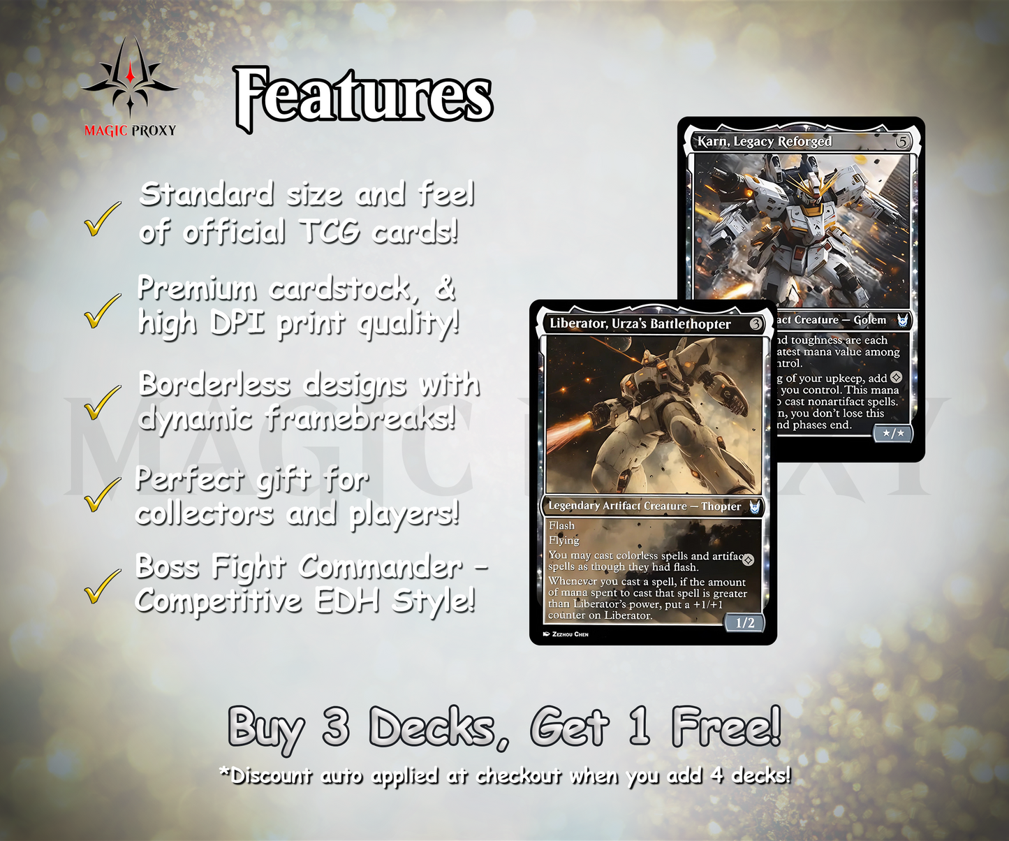 Mendicant Core Commander cEDH Deck - Mendicant Core Commander Magic Commander - Magic Proxy Deck with 160+ Unique Cards - Custom Cards MTG Proxy for Casual Play