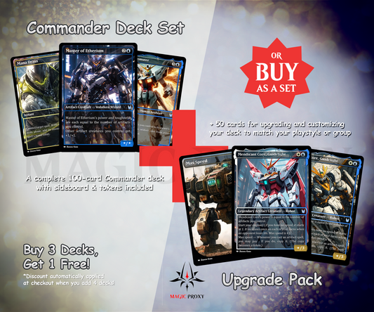 Mendicant Core Commander cEDH Deck - Mendicant Core Commander Magic Commander - Magic Proxy Deck with 160+ Unique Cards - Custom Cards MTG Proxy for Casual Play
