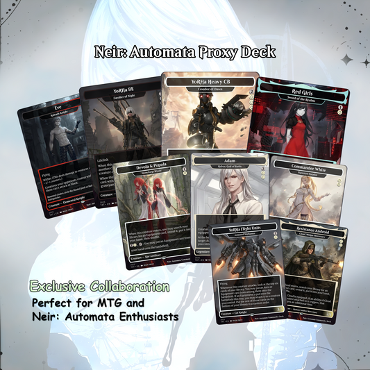 Neir: Automata Commander cEDH Deck - Fate - Grand Oder Commander Magic Commander - Magic Proxy Deck with 160+ Unique Cards - Custom Cards MTG Proxy for Casual Play