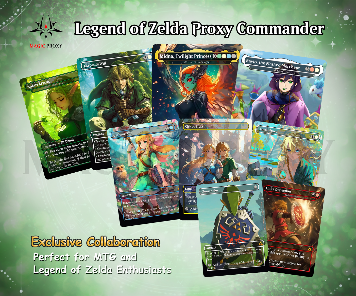 Saviors of Hyrule Commander cEDH Deck - Saviors of Hyrule Commander Magic Commander - Magic Proxy Deck with 160+ Unique Cards - Custom Cards MTG Proxy for Casual Play