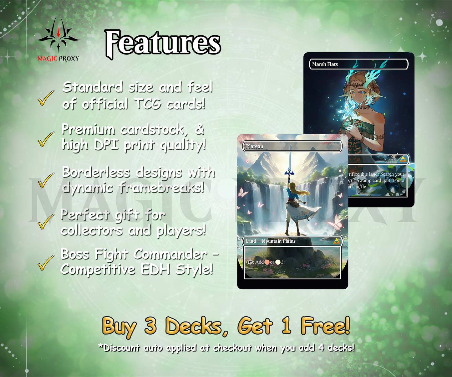 Saviors of Hyrule Commander cEDH Deck - Saviors of Hyrule Commander Magic Commander - Magic Proxy Deck with 160+ Unique Cards - Custom Cards MTG Proxy for Casual Play