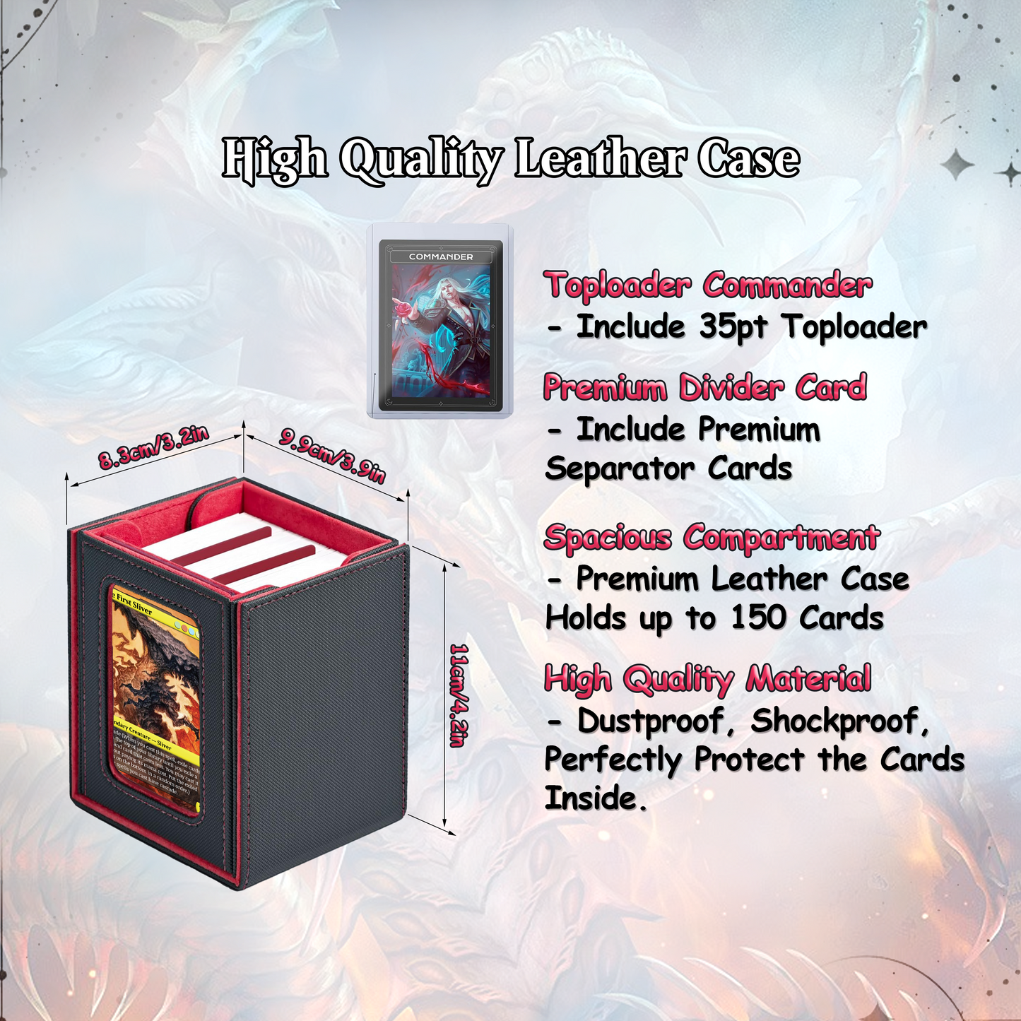 The First Sliver Custom Commander Deck - Proxy - Perfect Magic Gift - Tokens Included - Sliver Tribal Deck - Premium 110 card EDH Deck