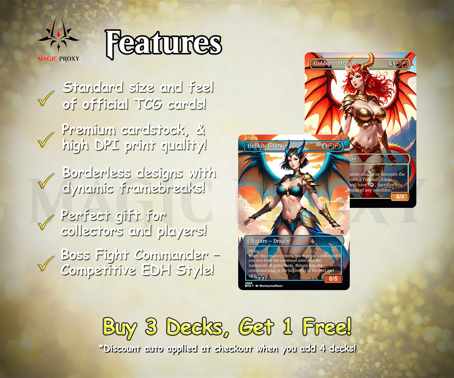 The Ur Dragon Commander cEDH Deck - The Ur Dragon Commander Magic Commander - Magic Proxy Deck with 150+ Unique Cards - Custom Cards MTG Proxy for Casual Play
