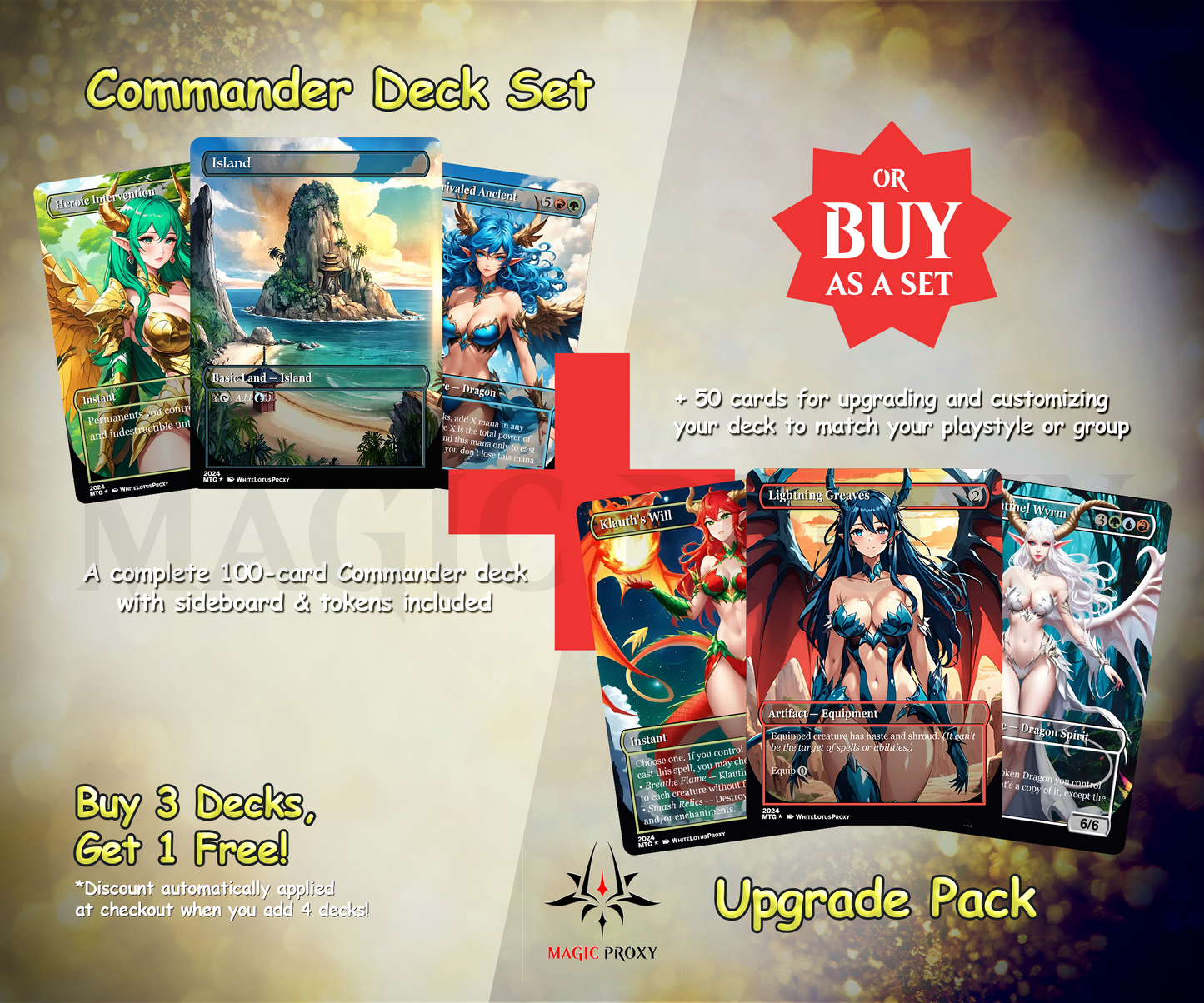 The Ur Dragon Commander cEDH Deck - The Ur Dragon Commander Magic Commander - Magic Proxy Deck with 150+ Unique Cards - Custom Cards MTG Proxy for Casual Play