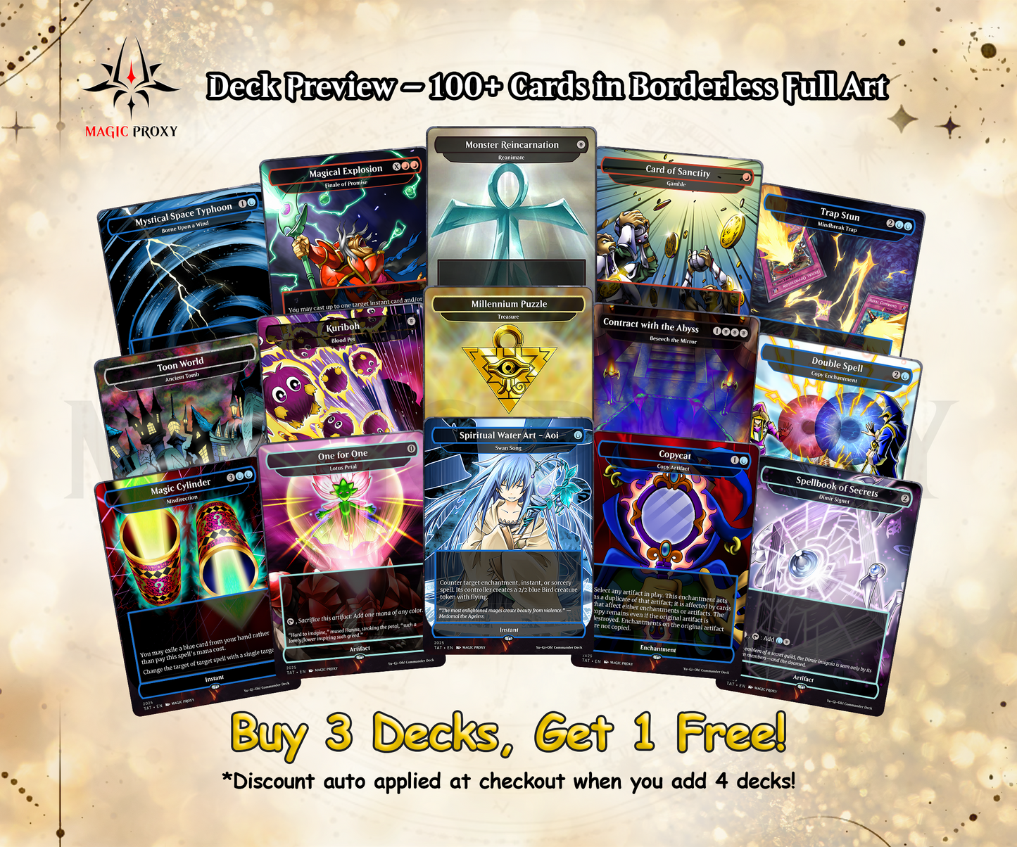 Yu-Gi-Oh! cEDH Deck - Yu-Gi-Oh Magic Commander - Magic Proxy Deck with 150+ Unique Cards - Custom Cards MTG Proxy for Casual Play