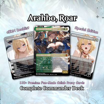 Arahbo, Roar of the World Anime Style Waifu Tribal Commander Deck Special Edition